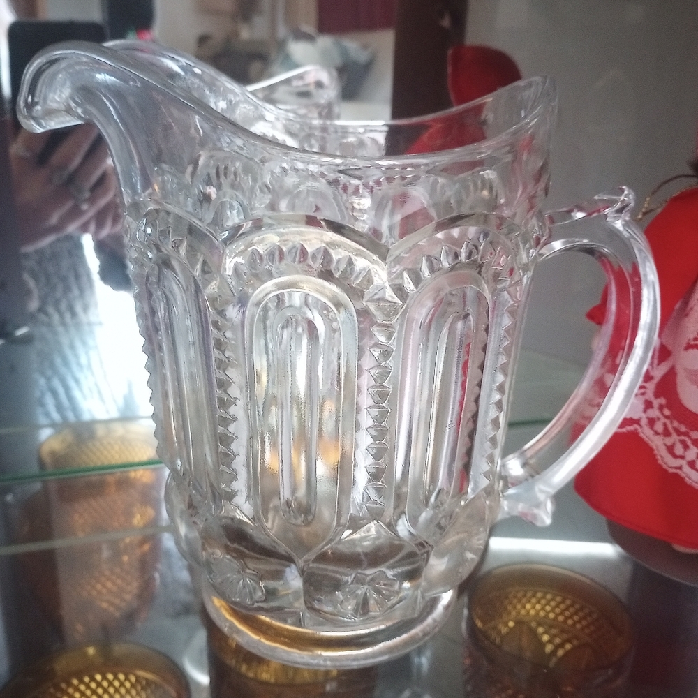 Antique Crystal Pitcher